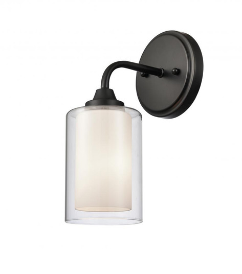 Fairbank - 1 Light - 5 inch - Matte Black - Bath Vanity Light (3442|342-1W-BK-CLW-LED)