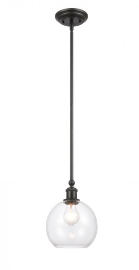 Concord - 1 Light - 8 inch - Matte Black - Mini Pendant (3442|341-1S-BK-G122-8)