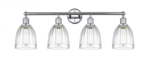Brookfield - 4 Light - 33 inch - Polished Chrome - Bath Vanity Light (3442|616-4W-PC-G442)