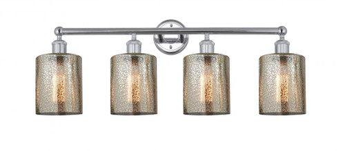 Cobbleskill - 4 Light - 32 inch - Polished Chrome - Bath Vanity Light (3442|616-4W-PC-G116)