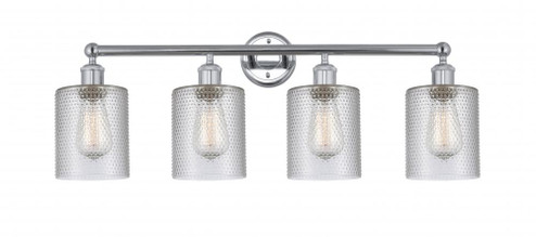 Cobbleskill - 4 Light - 32 inch - Polished Chrome - Bath Vanity Light (3442|616-4W-PC-G112)