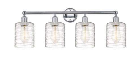 Cobbleskill - 4 Light - 32 inch - Polished Chrome - Bath Vanity Light (3442|616-4W-PC-G1113)