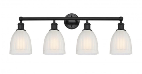 Brookfield - 4 Light - 33 inch - Matte Black - Bath Vanity Light (3442|616-4W-BK-G441)