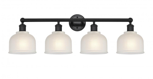 Dayton - 4 Light - 33 inch - Matte Black - Bath Vanity Light (3442|616-4W-BK-G411)