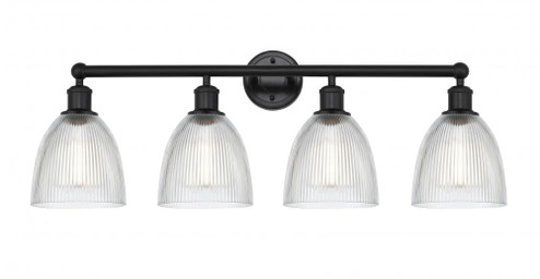 Castile - 4 Light - 33 inch - Matte Black - Bath Vanity Light (3442|616-4W-BK-G382)