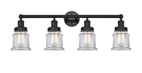 Canton - 4 Light - 32 inch - Matte Black - Bath Vanity Light (3442|616-4W-BK-G182S)