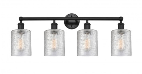 Cobbleskill - 4 Light - 32 inch - Matte Black - Bath Vanity Light (3442|616-4W-BK-G112)