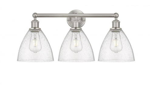 Bristol - 3 Light - 26 inch - Brushed Satin Nickel - Bath Vanity Light (3442|616-3W-SN-GBD-754)