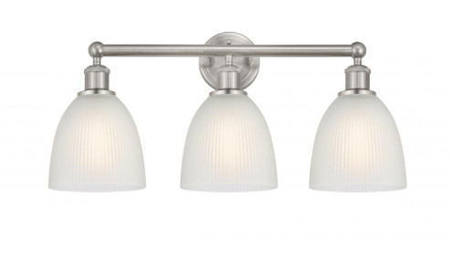 Castile - 3 Light - 24 inch - Brushed Satin Nickel - Bath Vanity Light (3442|616-3W-SN-G381)