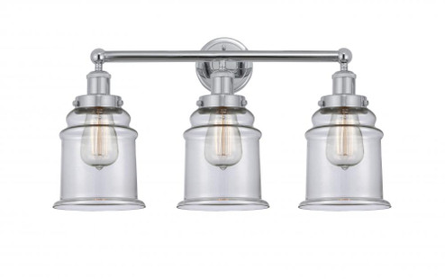 Canton - 3 Light - 24 inch - Polished Chrome - Bath Vanity Light (3442|616-3W-PC-G182)