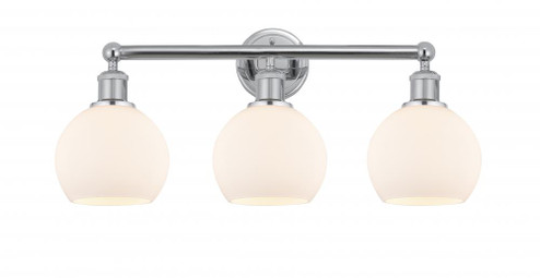 Athens - 3 Light - 24 inch - Polished Chrome - Bath Vanity Light (3442|616-3W-PC-G121-6)