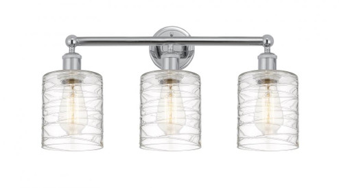 Cobbleskill - 3 Light - 23 inch - Polished Chrome - Bath Vanity Light (3442|616-3W-PC-G1113)