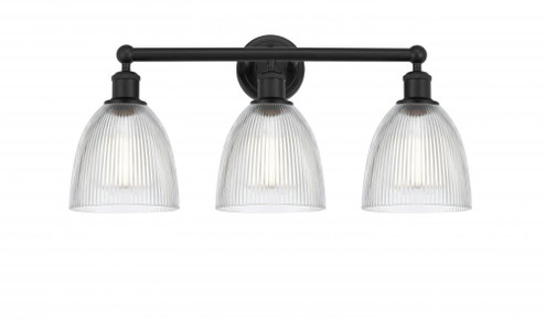 Castile - 3 Light - 24 inch - Matte Black - Bath Vanity Light (3442|616-3W-BK-G382)