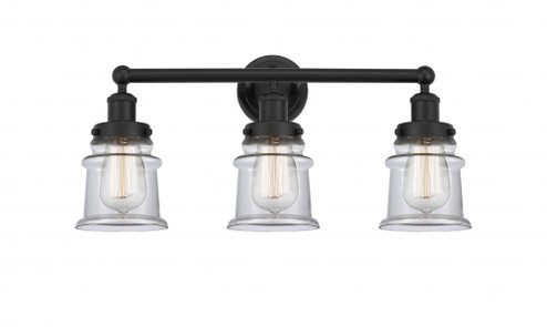 Canton - 3 Light - 23 inch - Matte Black - Bath Vanity Light (3442|616-3W-BK-G182S)