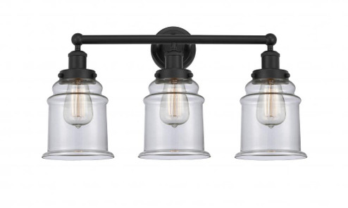 Canton - 3 Light - 24 inch - Matte Black - Bath Vanity Light (3442|616-3W-BK-G182)