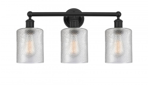 Cobbleskill - 3 Light - 23 inch - Matte Black - Bath Vanity Light (3442|616-3W-BK-G112)