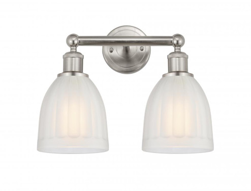 Brookfield - 2 Light - 15 inch - Brushed Satin Nickel - Bath Vanity Light (3442|616-2W-SN-G441)