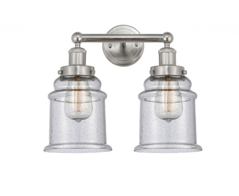 Canton - 2 Light - 15 inch - Brushed Satin Nickel - Bath Vanity Light (3442|616-2W-SN-G184)