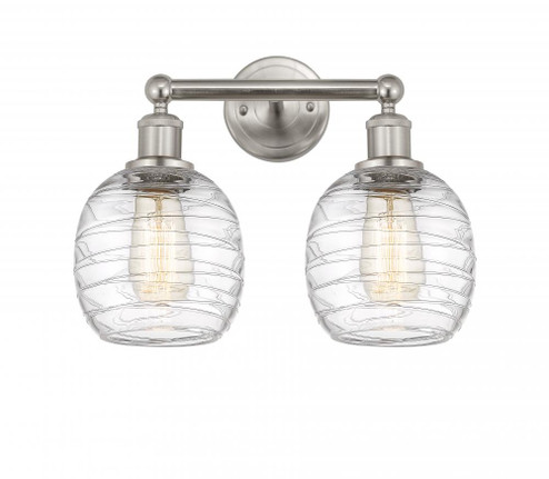 Belfast - 2 Light - 15 inch - Brushed Satin Nickel - Bath Vanity Light (3442|616-2W-SN-G1013)