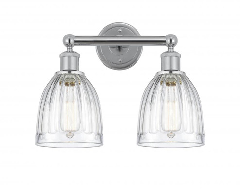 Brookfield - 2 Light - 15 inch - Polished Chrome - Bath Vanity Light (3442|616-2W-PC-G442)