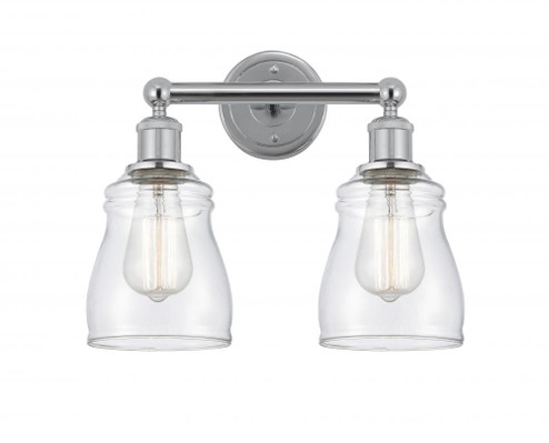 Ellery - 2 Light - 14 inch - Polished Chrome - Bath Vanity Light (3442|616-2W-PC-G392)