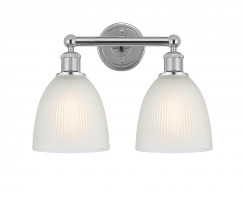Castile - 2 Light - 15 inch - Polished Chrome - Bath Vanity Light (3442|616-2W-PC-G381)
