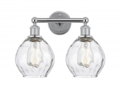 Waverly - 2 Light - 15 inch - Polished Chrome - Bath Vanity Light (3442|616-2W-PC-G362)