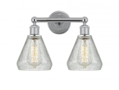 Conesus - 2 Light - 15 inch - Polished Chrome - Bath Vanity Light (3442|616-2W-PC-G275)