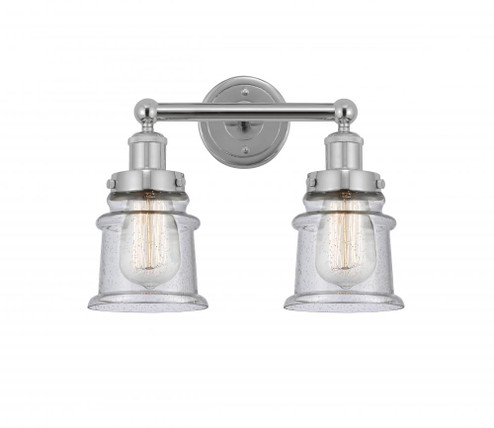 Canton - 2 Light - 14 inch - Polished Chrome - Bath Vanity Light (3442|616-2W-PC-G184S)