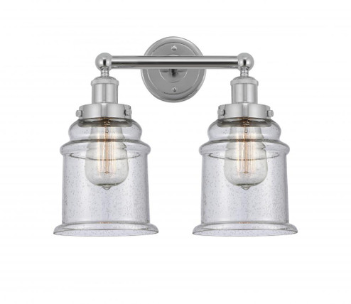 Canton - 2 Light - 15 inch - Polished Chrome - Bath Vanity Light (3442|616-2W-PC-G184)
