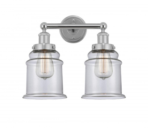 Canton - 2 Light - 15 inch - Polished Chrome - Bath Vanity Light (3442|616-2W-PC-G182)