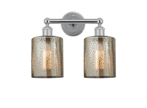 Cobbleskill - 2 Light - 14 inch - Polished Chrome - Bath Vanity Light (3442|616-2W-PC-G116)