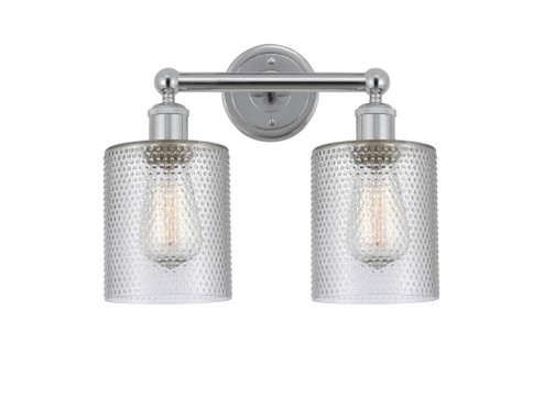 Cobbleskill - 2 Light - 14 inch - Polished Chrome - Bath Vanity Light (3442|616-2W-PC-G112)