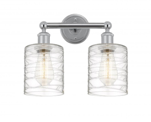 Cobbleskill - 2 Light - 14 inch - Polished Chrome - Bath Vanity Light (3442|616-2W-PC-G1113)