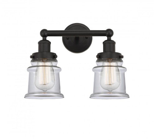 Canton - 2 Light - 14 inch - Oil Rubbed Bronze - Bath Vanity Light (3442|616-2W-OB-G182S)