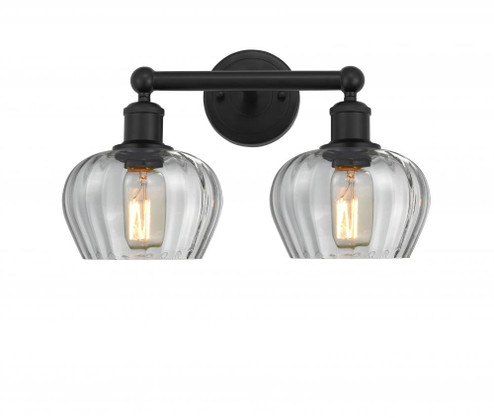 Fenton - 2 Light - 16 inch - Matte Black - Bath Vanity Light (3442|616-2W-BK-G92)