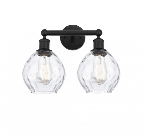 Waverly - 2 Light - 15 inch - Matte Black - Bath Vanity Light (3442|616-2W-BK-G362)