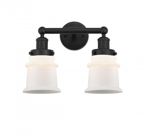 Canton - 2 Light - 14 inch - Matte Black - Bath Vanity Light (3442|616-2W-BK-G181S)