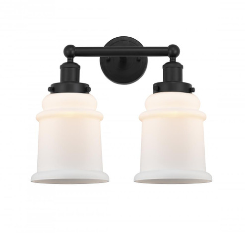 Canton - 2 Light - 15 inch - Matte Black - Bath Vanity Light (3442|616-2W-BK-G181)