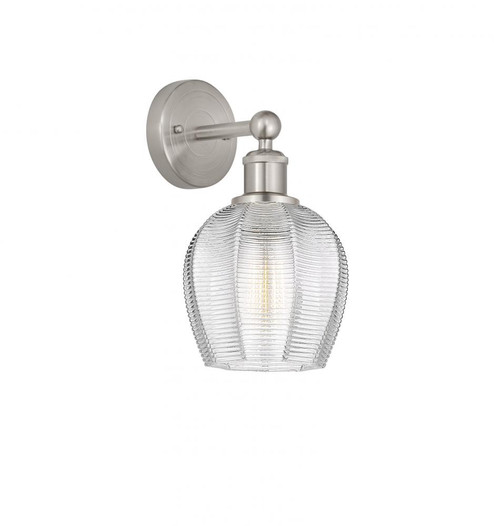 Norfolk - 1 Light - 6 inch - Brushed Satin Nickel - Sconce (3442|616-1W-SN-G462-6)