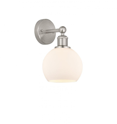 Athens - 1 Light - 6 inch - Brushed Satin Nickel - Sconce (3442|616-1W-SN-G121-6)