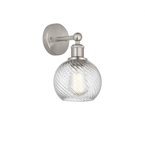 Athens Twisted Swirl 1 Light 6 inch Sconce (3442|616-1W-SN-G1214-6)