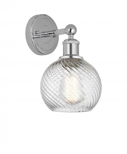 Athens Twisted Swirl 1 Light 6 inch Sconce (3442|616-1W-PC-G1214-6)