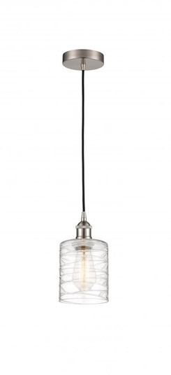 Cobbleskill - 1 Light - 5 inch - Brushed Satin Nickel - Cord hung - Mini Pendant (3442|616-1P-SN-G1113)