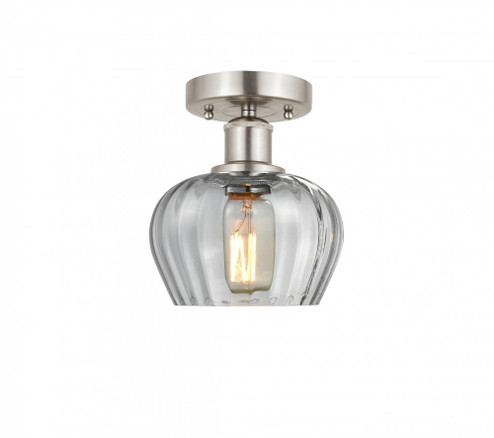Fenton - 1 Light - 7 inch - Brushed Satin Nickel - Semi-Flush Mount (3442|616-1F-SN-G92)