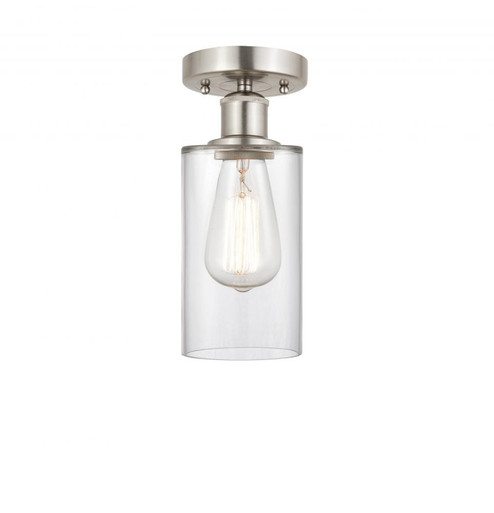 Clymer - 1 Light - 4 inch - Brushed Satin Nickel - Semi-Flush Mount (3442|616-1F-SN-G802)