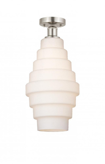 Cascade - 1 Light - 8 inch - Brushed Satin Nickel - Semi-Flush Mount (3442|616-1F-SN-G671-8)