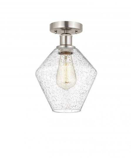 Cindyrella - 1 Light - 8 inch - Brushed Satin Nickel - Semi-Flush Mount (3442|616-1F-SN-G654-8)