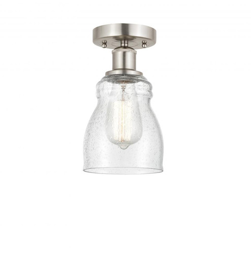 Ellery - 1 Light - 5 inch - Brushed Satin Nickel - Semi-Flush Mount (3442|616-1F-SN-G394)