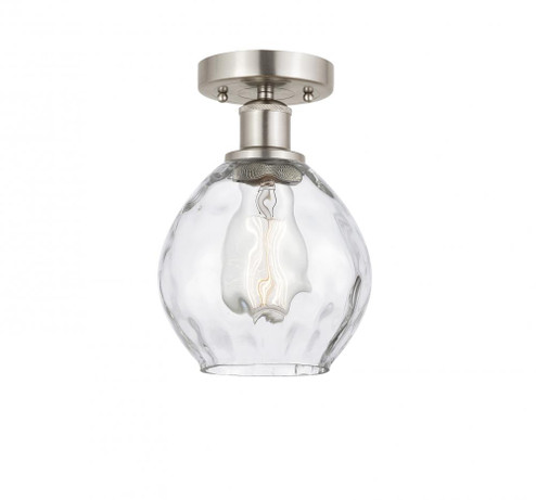 Waverly - 1 Light - 6 inch - Brushed Satin Nickel - Semi-Flush Mount (3442|616-1F-SN-G362)